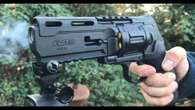 Pistol AIRSOFT *Modificat* HDR-50 22J bile CAUCIUC-METAL 50mm