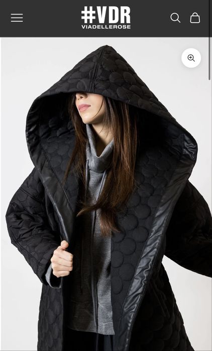 Авангардно палто в релефен десен VDR Via Delle Rose