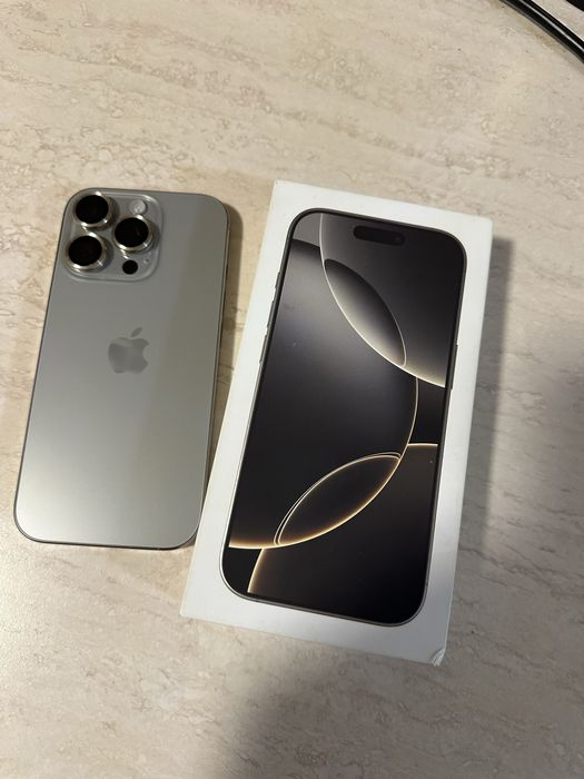 Iphone 16 Pro Natural Titanium 100% battery