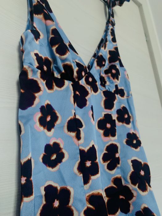 Rochie de vara, cu cordon reglabil, din matase