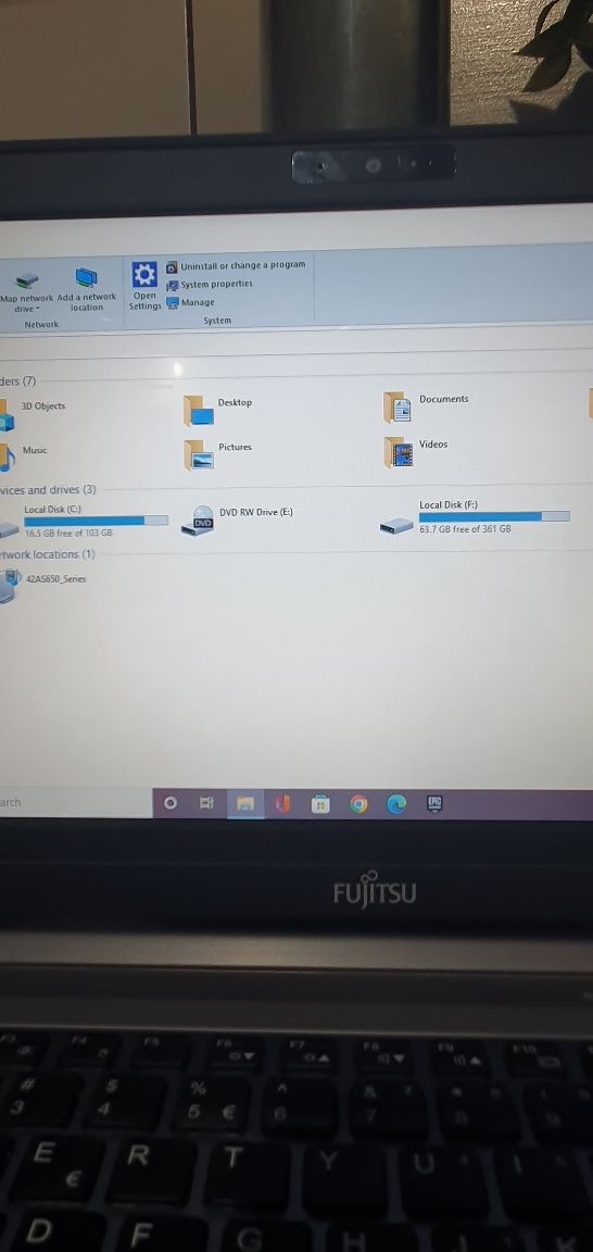 Fujitsu i5 8gb ram ssd 120gb