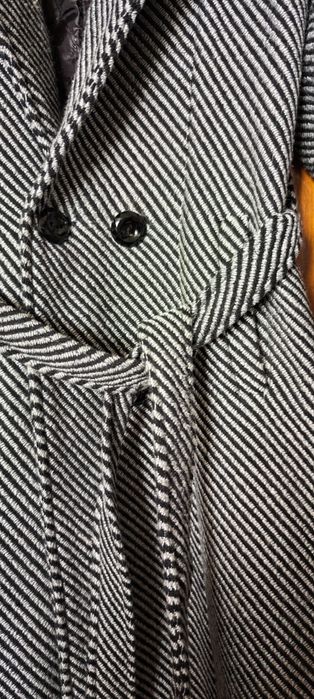 Palton cambrat cu cordon in talie, marime 36-38