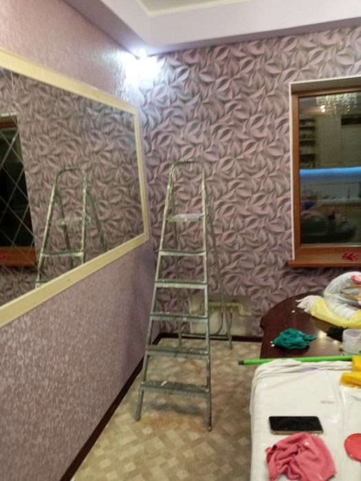 Обои эмульсия краска кафель ламинатРемонт кв и дома котедж и офисов и