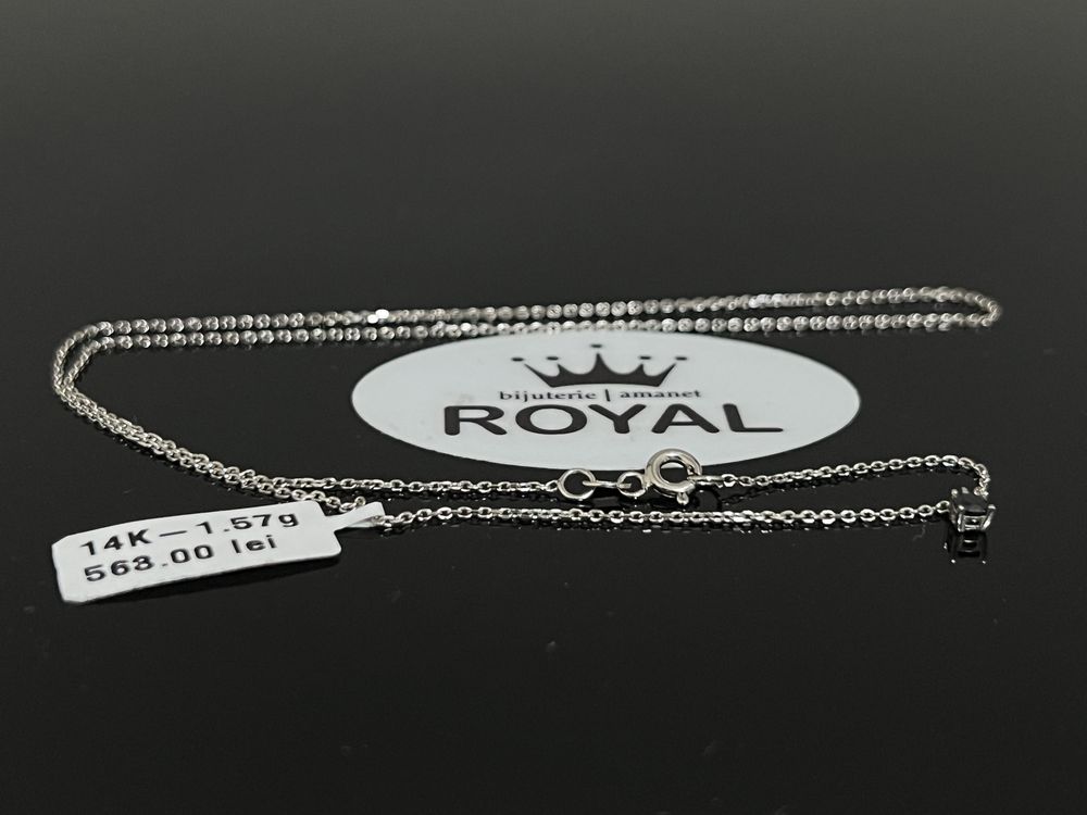 Bijuteria Royal CB : Lant aur alb 14k 1,57 grame