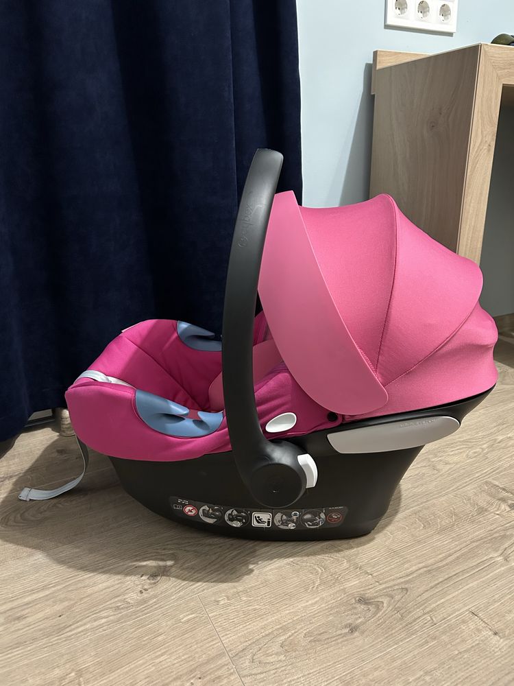Столче за кола Cybex Aton M i-size 0-13 кг розово