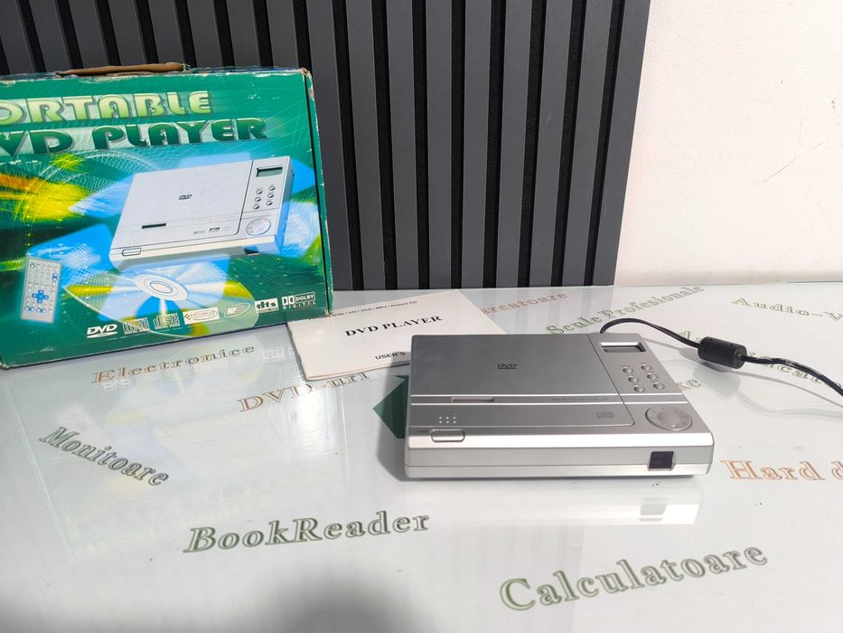 DVD Player Portabil - Compact, Multi-Format, DC12V