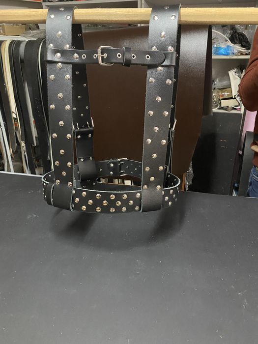 Кукерски колан Изработен от естествена телешка кожа