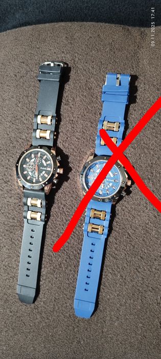 Нов мъжки черен часовник