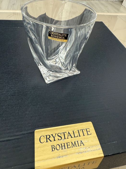 set pahare whisky cristal bohemia