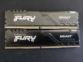 32 GB DDR4 3200 Mhz Memorie Ram PC Kingston Fury Beast (2x16GB)
