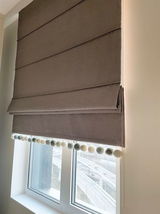 Шторы римские декор окон