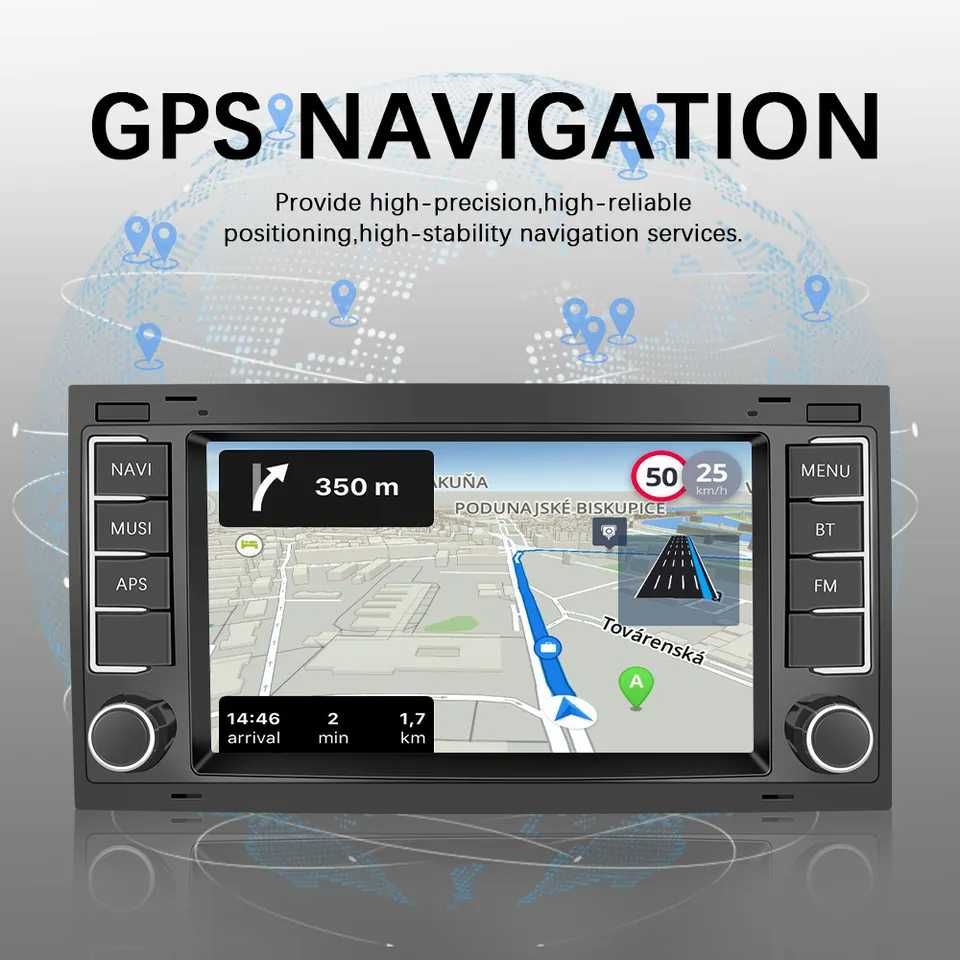 Navigatie dedicata Android pentru VW Touareg Multivan Transporter T5