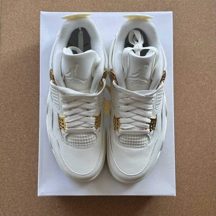 %LIVRAREA 4.99% Air Jordan 4 Metalic Gold Ediție Limtată-Verificare