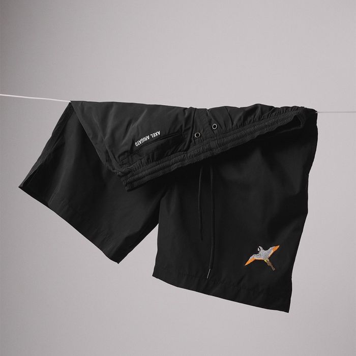 Axel Arigato Navy Single Bee Bird Swim Shorts, XS, nou