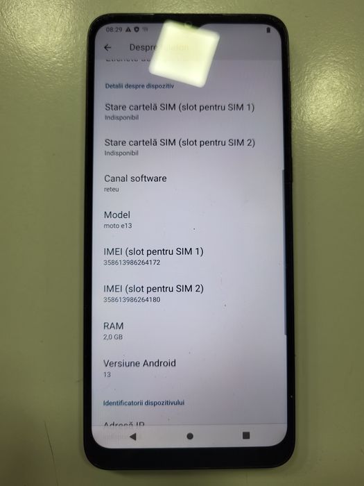 Motorola E13 Dual Sim Ca Nou Impecabil
