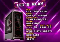 Игровой Компьютер! Core i3 12100F / GTX 1050TI / DDR4 8GB / SSD 256 GB