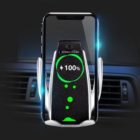 Suport telefon auto S5 incarcator wireless senzor inchis deschis