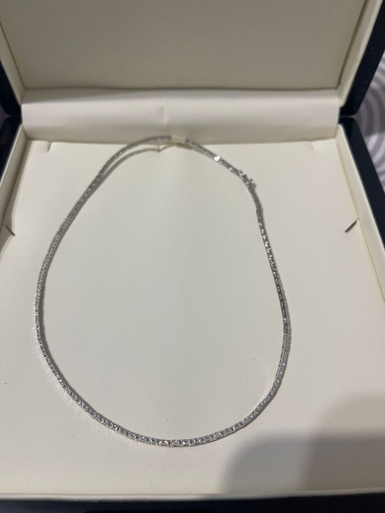 Colier Tennis Aur Alb 18K Sabrini