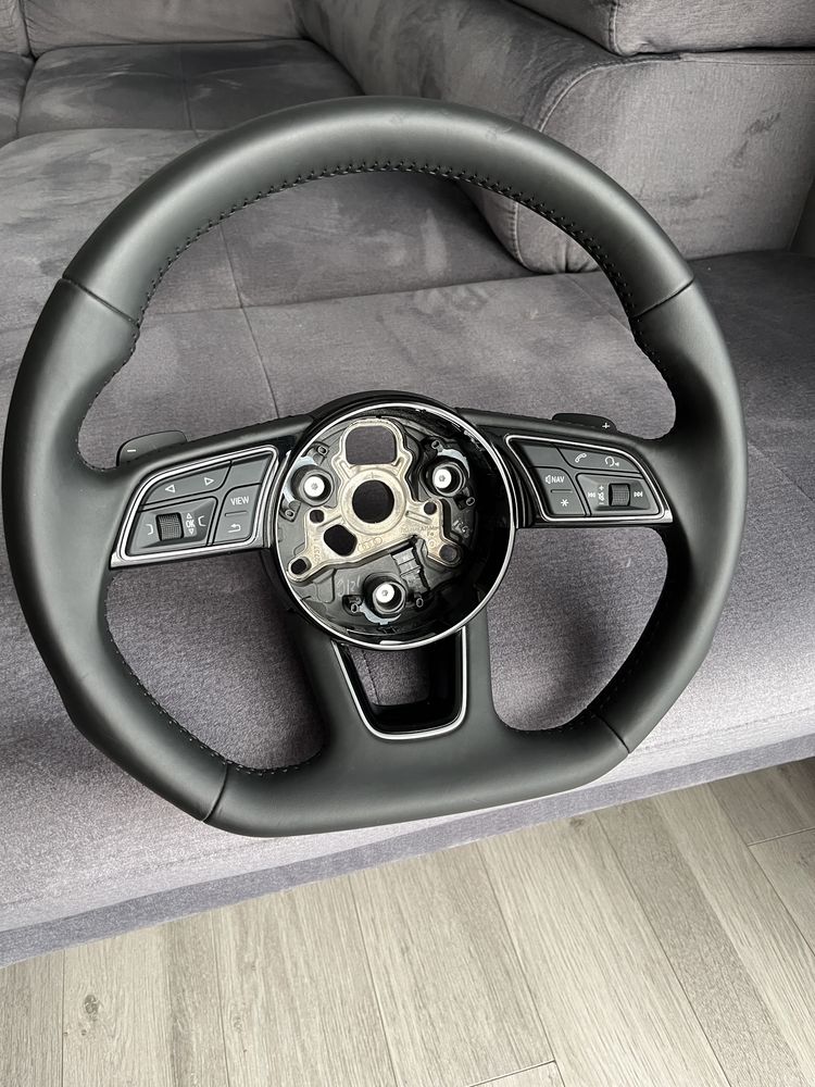 Volan audi  A4 B9   Tesit padele comenzi volan Piano Black