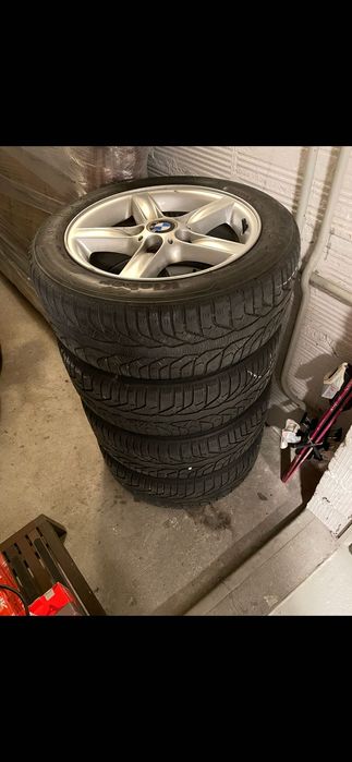 Jante pt BMW e46 cu cauciucuri de iarna 205/55r16. DOT  2014