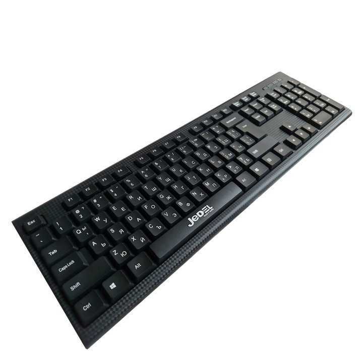 Клавиатура Jedel JT170, Карбоново покритие, USB, БДС, Черна