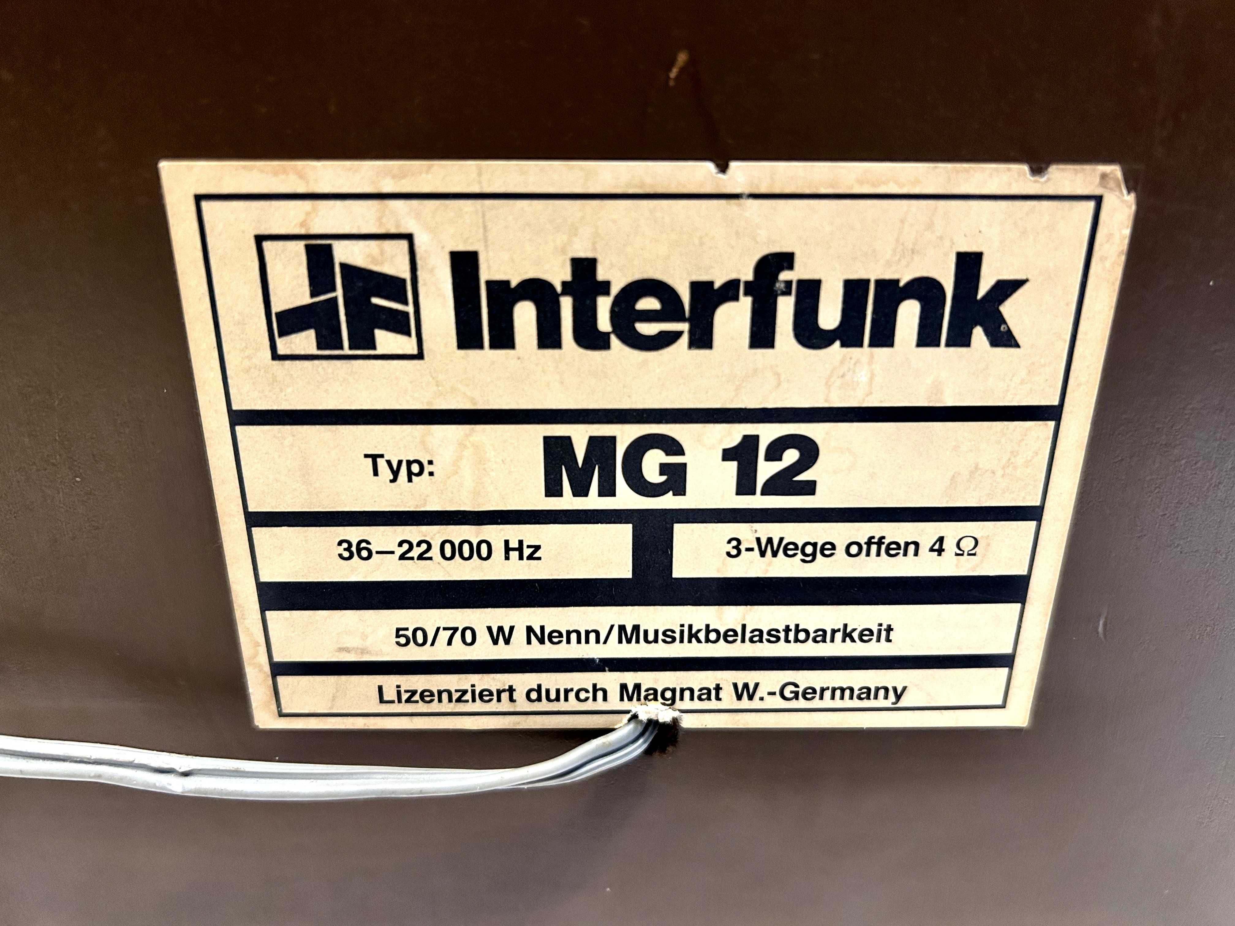 Boxe Magnat Interfunk MG12 Vintage