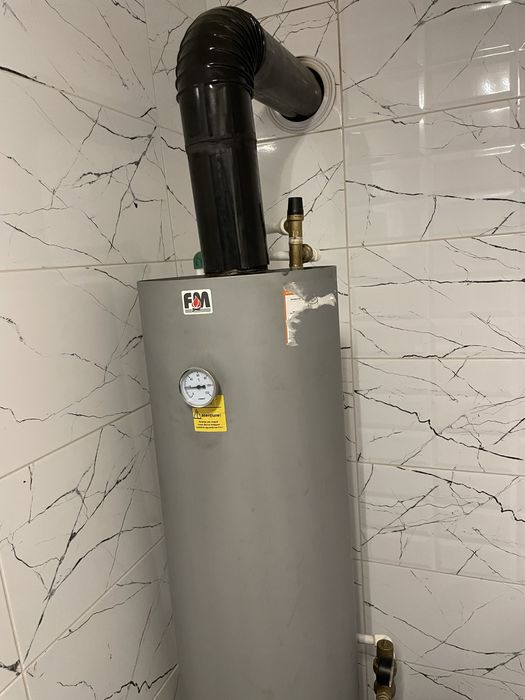 Boiler pe leme  120 l in stare  buna