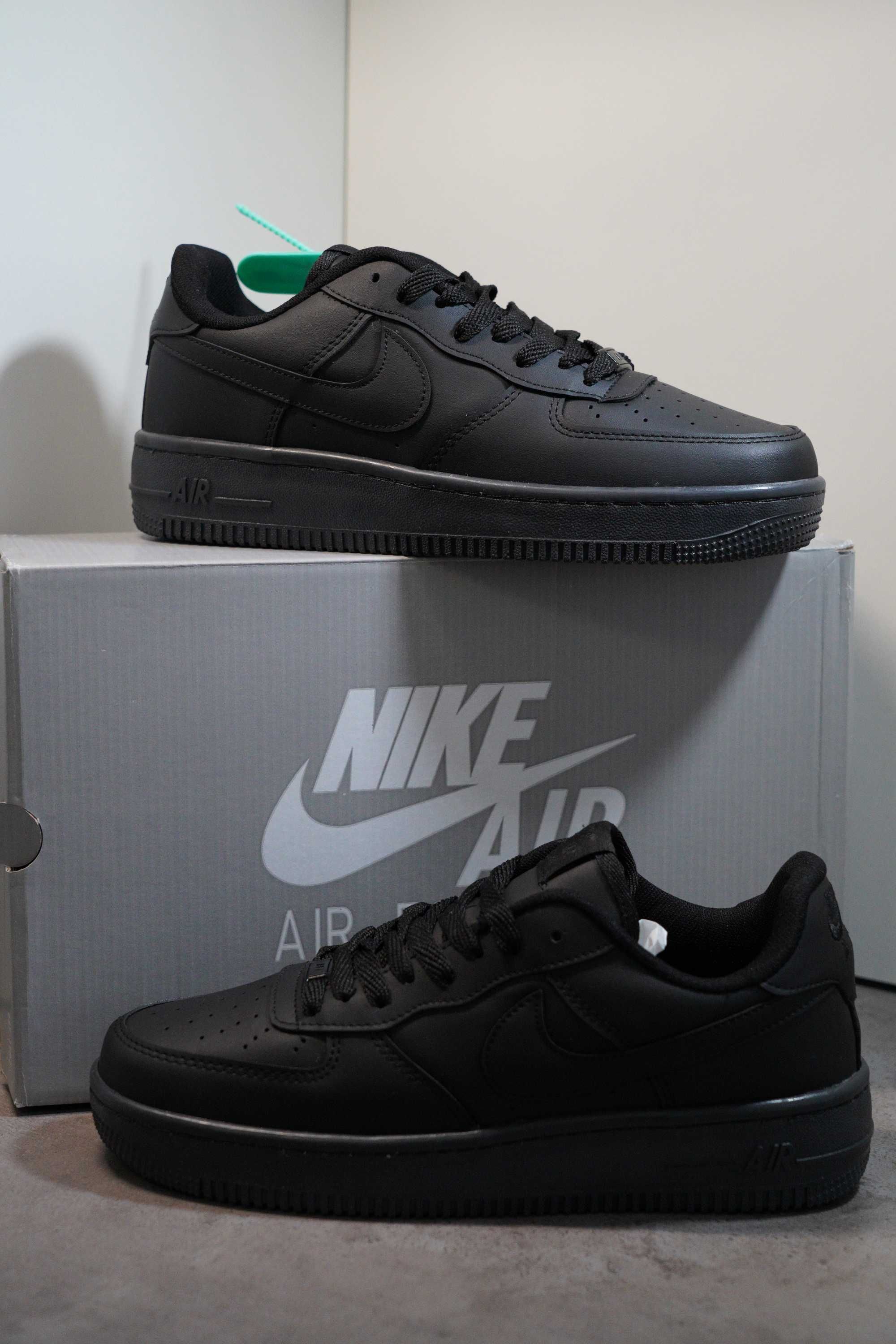 Adidasi NIKE low AIR FORCE 1 Black FRESH, Produs Nou-Full Box, Premium