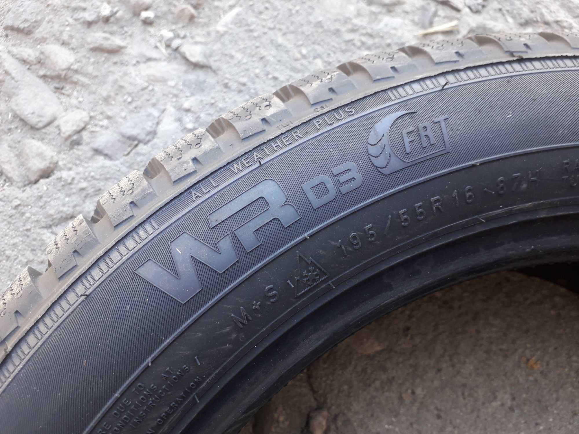 Нови зимни гуми R16 195/55 Nokian WRD3 AllWeatherPlus RUN-FLAT 87H M+S