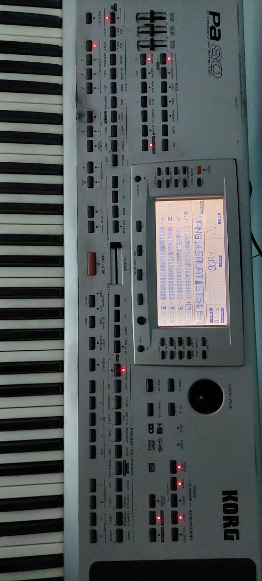 KORG PA80 с хард диск и флаш карта