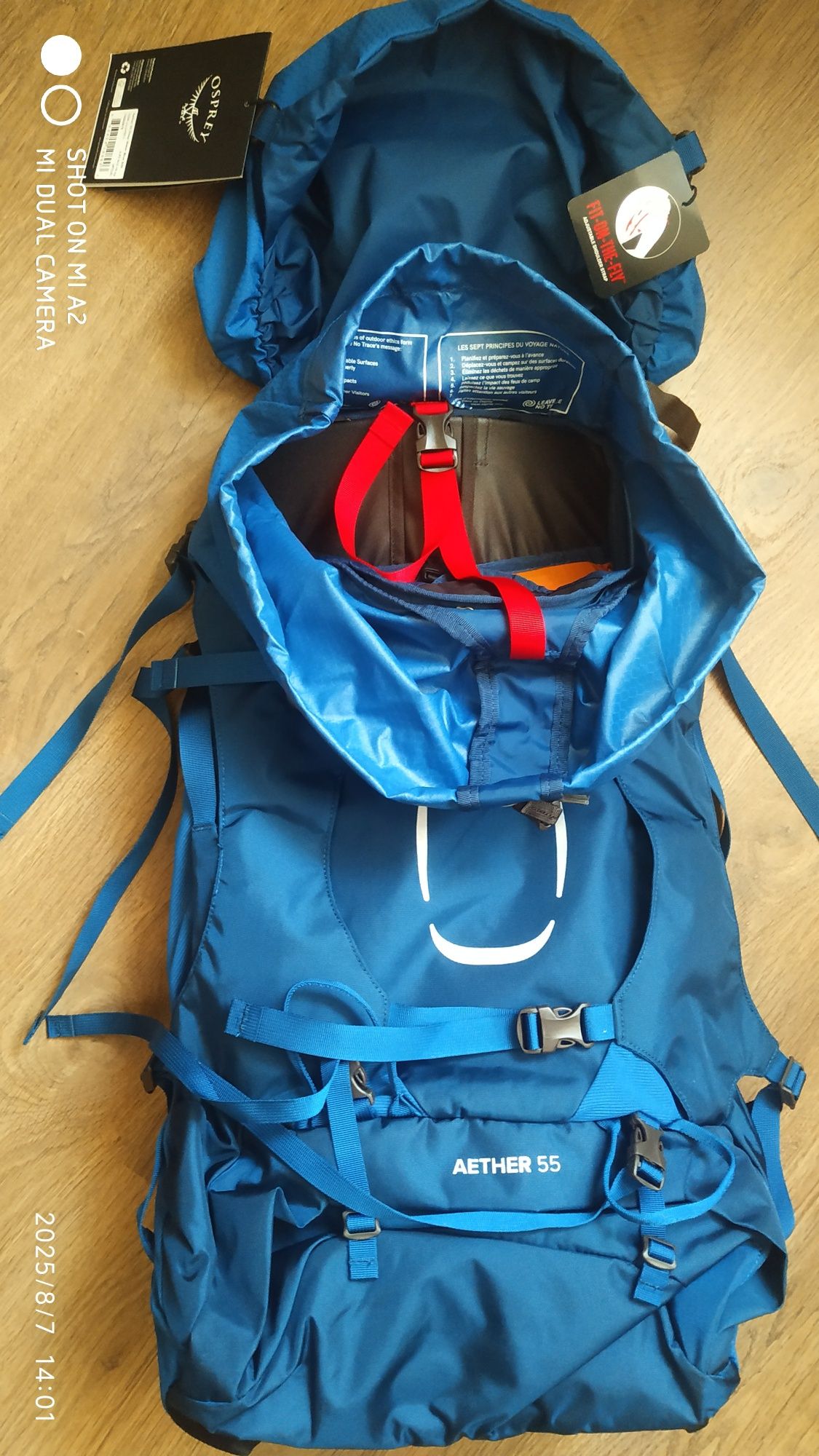 Osprey Aether 55 Deep Water Blue