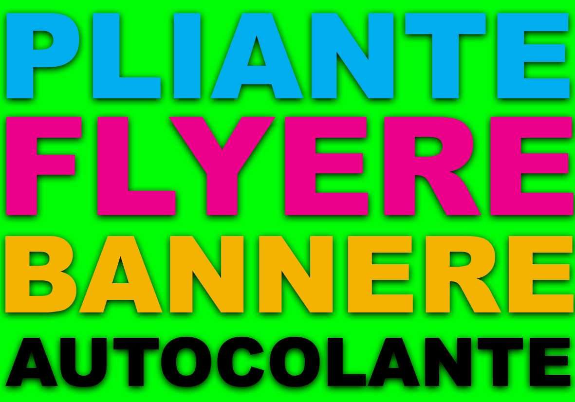 Autocolante Auto | Bannere | Flyere | Pliante | Carti de vizita | Logo