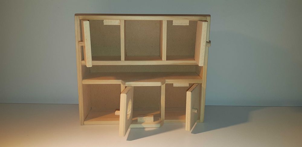 Set mobilier bucătărie și living room de jucărie din lemn