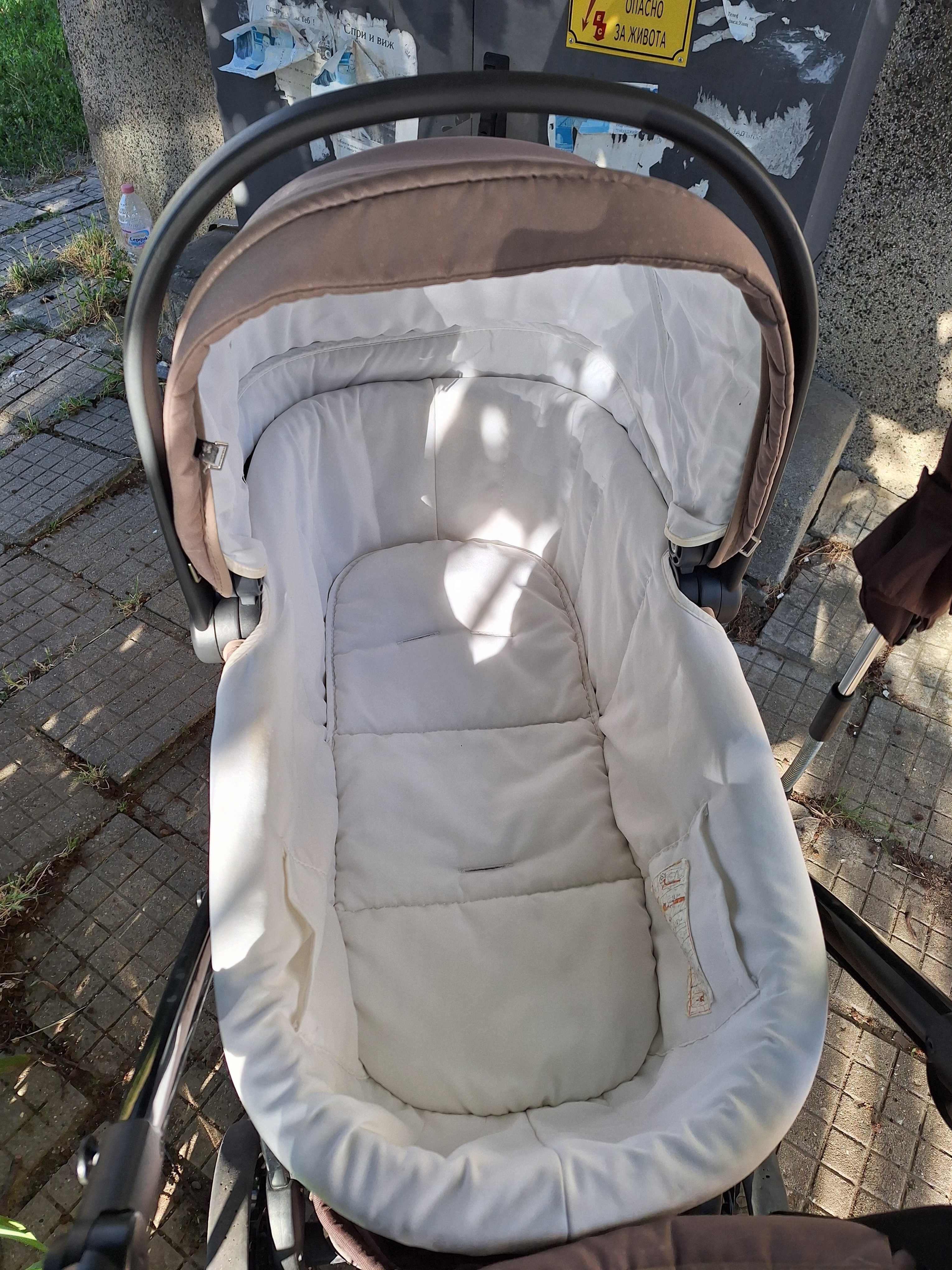 Бебешка количка Peg Perego 3 в 1 в добро състояние