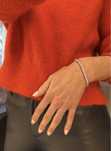 Bratara tennis din aur cu moissanite 5 CT