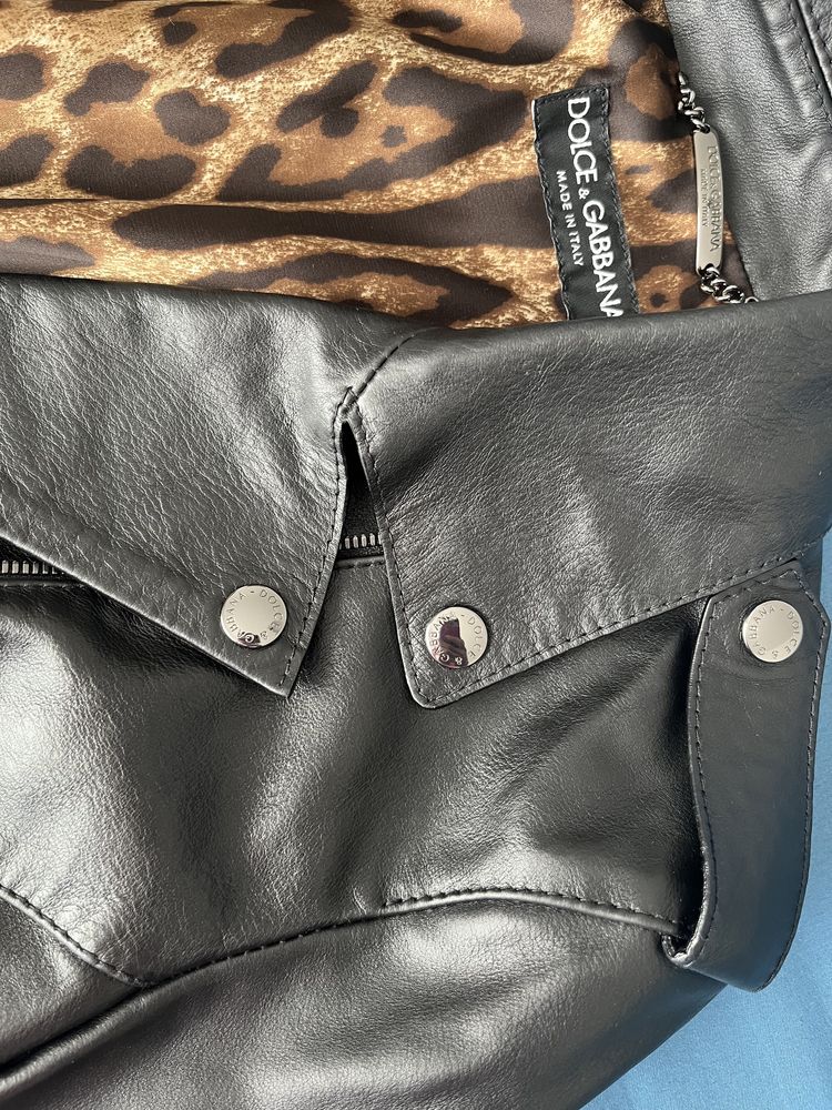 Geaca piele Dolce Gabbana NOU