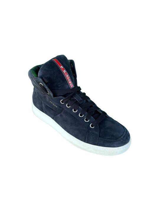 Adidasi Prada 4T2596 High-Top Sneaker marimea 42 27 cm albastru