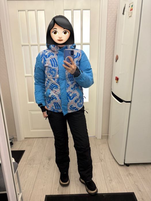 Зимний теплый горнолыжный костюм размер S