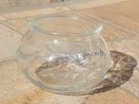 Bol de sticla tip vaza nefolosit dimensiuni 7.5 x 10.5 cm