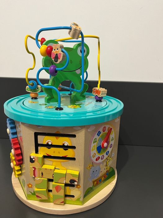 Cub educativ din lemn Montessori