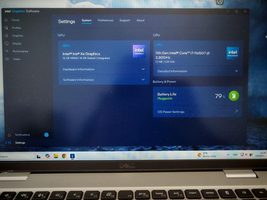 Dell precision 3560 I7 11th 32Gbt отличенен