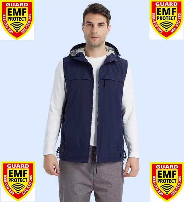 RF EMF EMR WiFi 5G Екраниран Суичър Качулка Електромагнитна Защита ЕМП