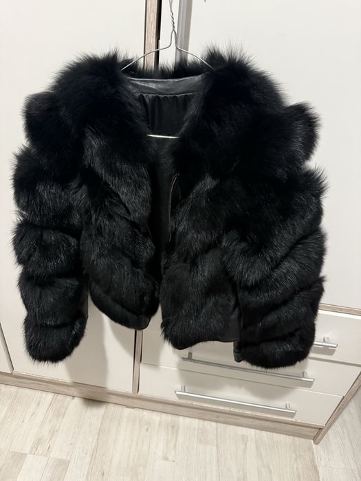 Blana vulpe maneci detasabile noua