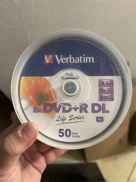 DVD+R DL Verbatim 50 buc | 8,5GB | 8x