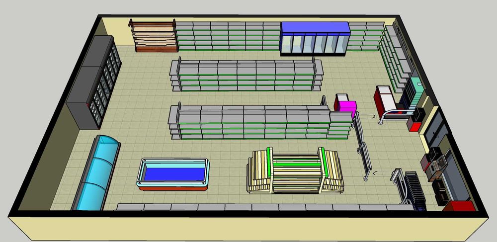 Amenajare magazin alimentar