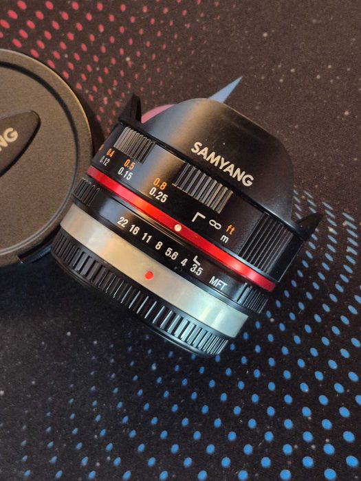 Obiective, montura MFT, micro Olympus 45 mm, 75-300 mm, Samyang 7,5 mm