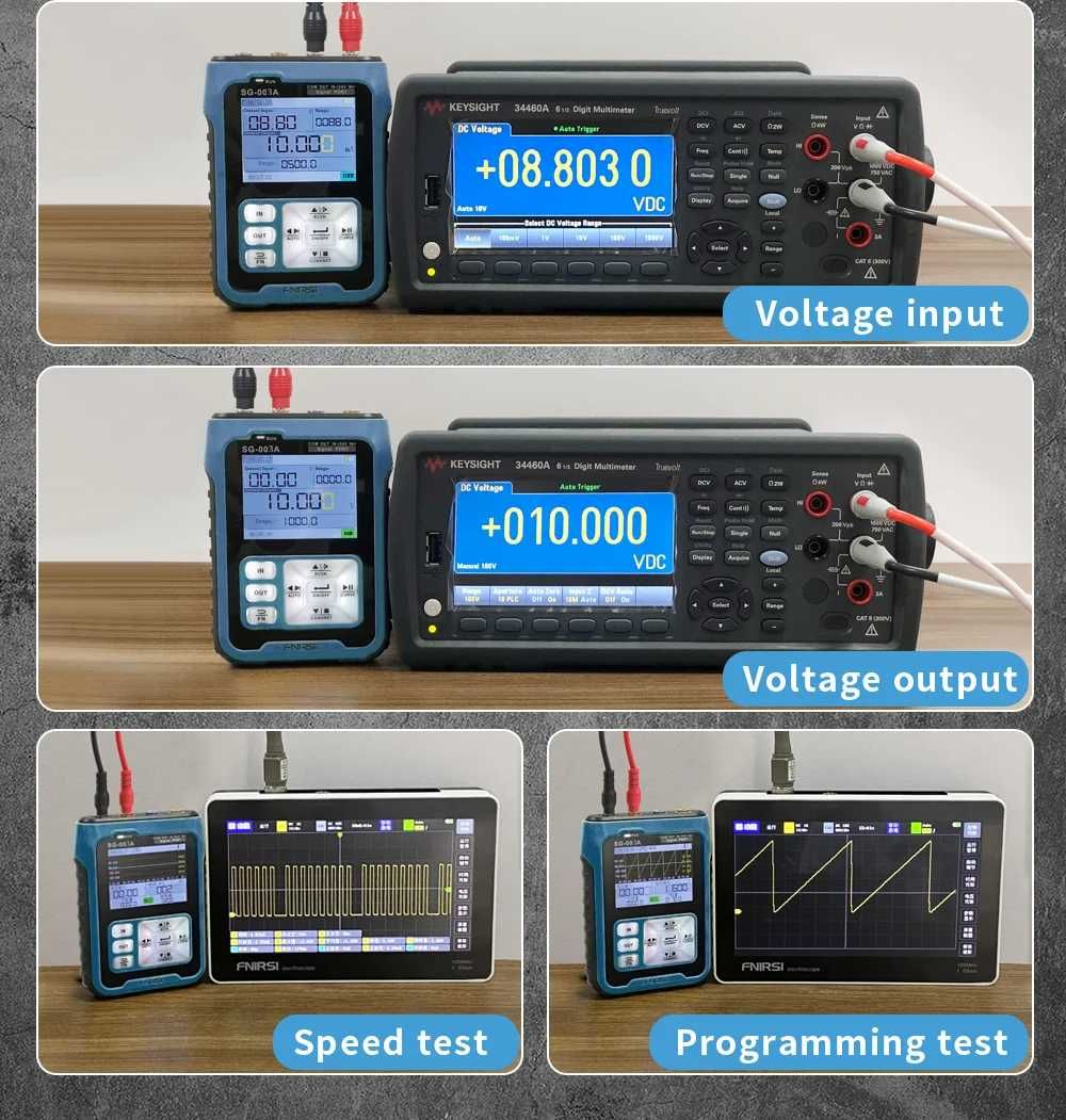 Преносим генератор на сигнали FNIRSI SG-003A PWM изход 0-9999Hz