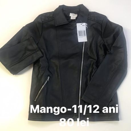 Geaca imitatie piele fete-11/12 ani-firma Mango