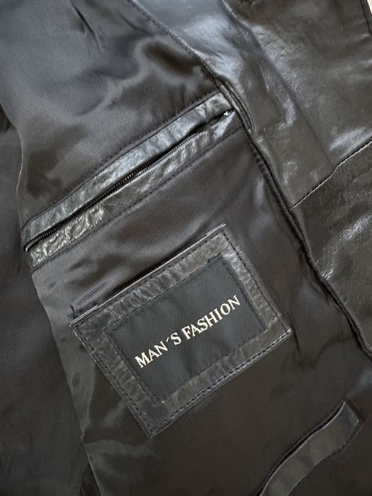 Geaca Piele Naturala MENS FASHION Negru Barbati | Marime 54 XL