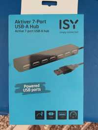 Aktiver 7-port USB - A Hub/ISY/